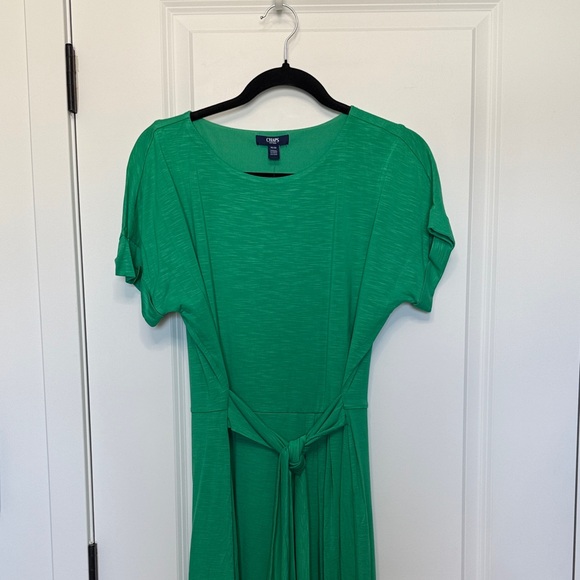 Chaps Vibrant Green Crewneck Dress - Picture 1 of 5